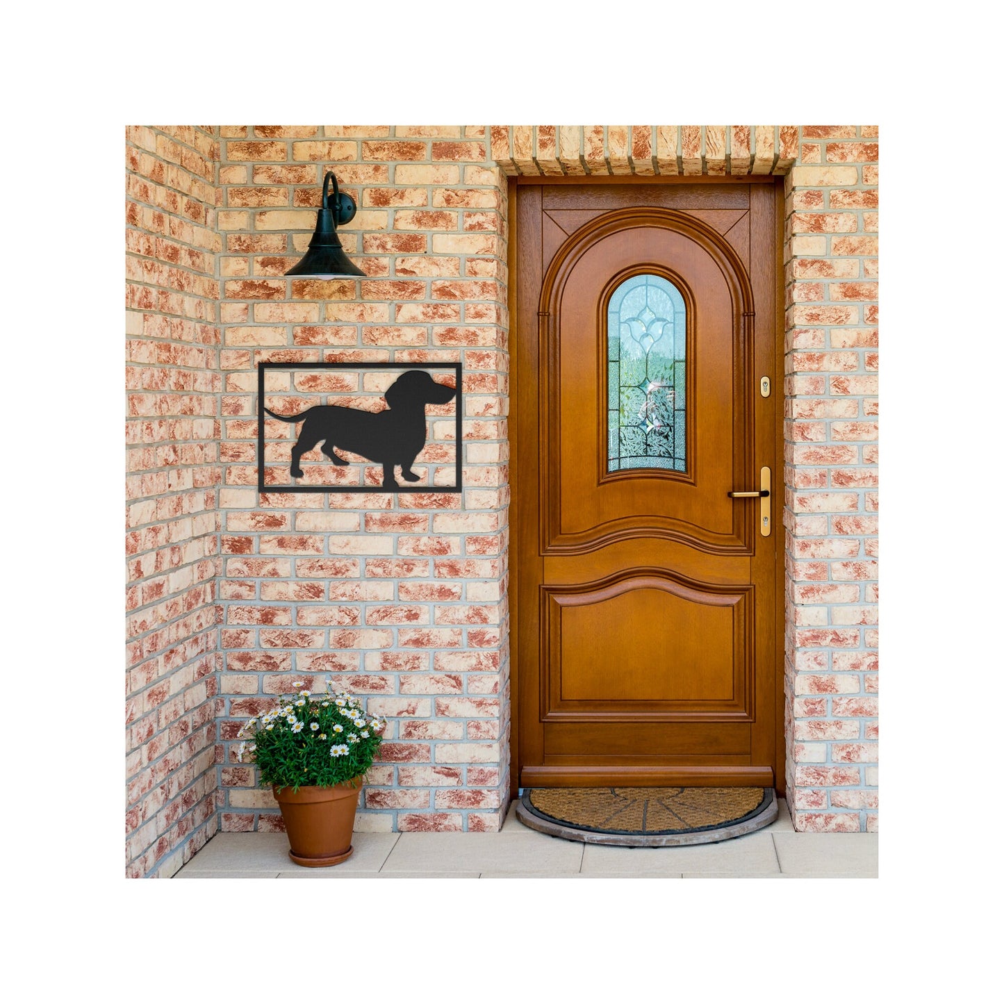 Dachshund Metal Wall Art Doxie Pet Owner Gift Dachshund Lover Gift Dog Garden Sign Outdoor Indoor Decor Wiener Dog Silhouette Dog Loss Gift