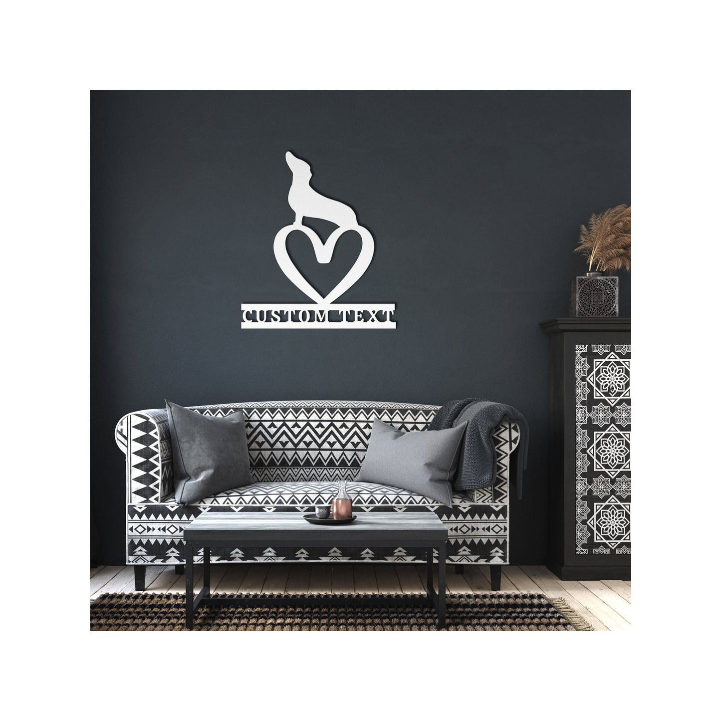 Custom Dachshund Dog Metal Wall Art Personalized Wiener Name Sign Decorative Dog Wall Sign Metal Dog Pet Memorial Gift Doxie Dog Lovers Gift