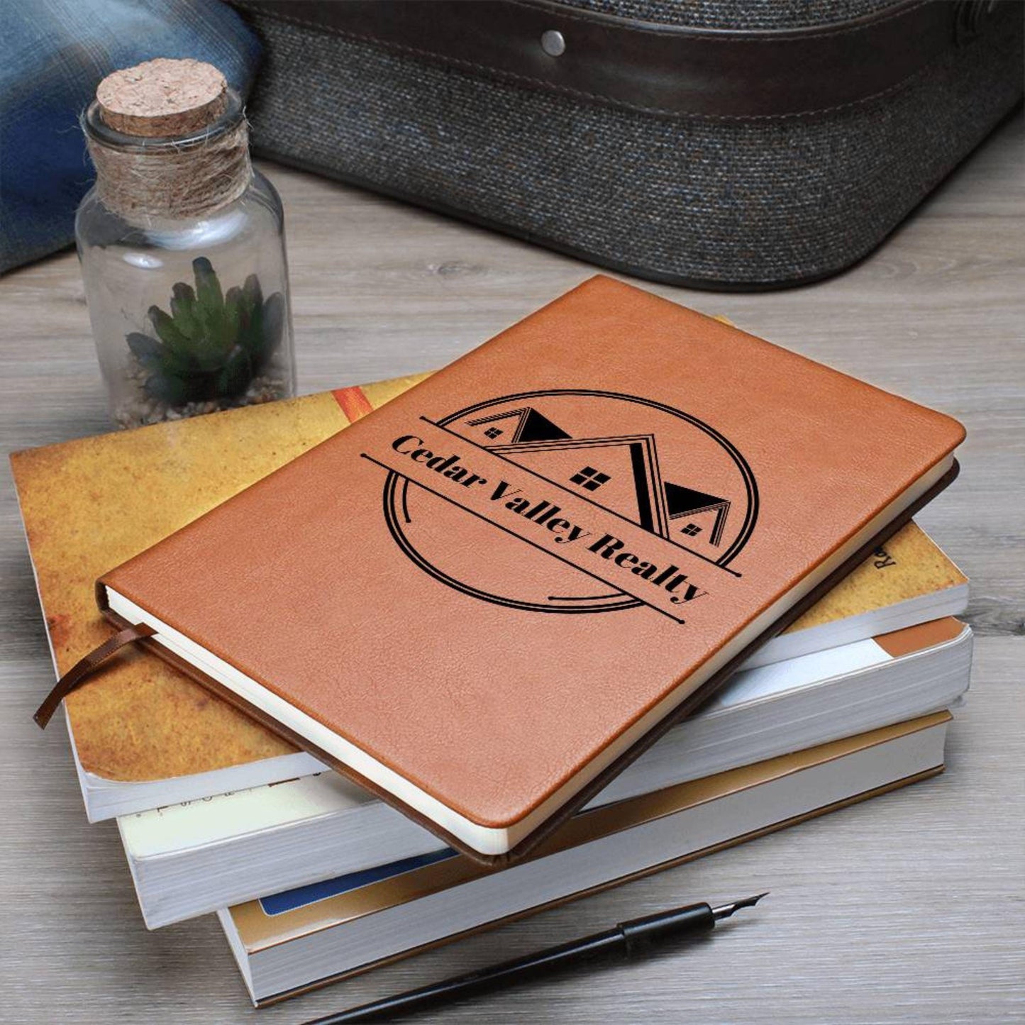 Personalized Company Logo Leather Journal Business Logo Custom Leather A5 Notebook Personalized Corporate Gifts Notebook Planner for Office
