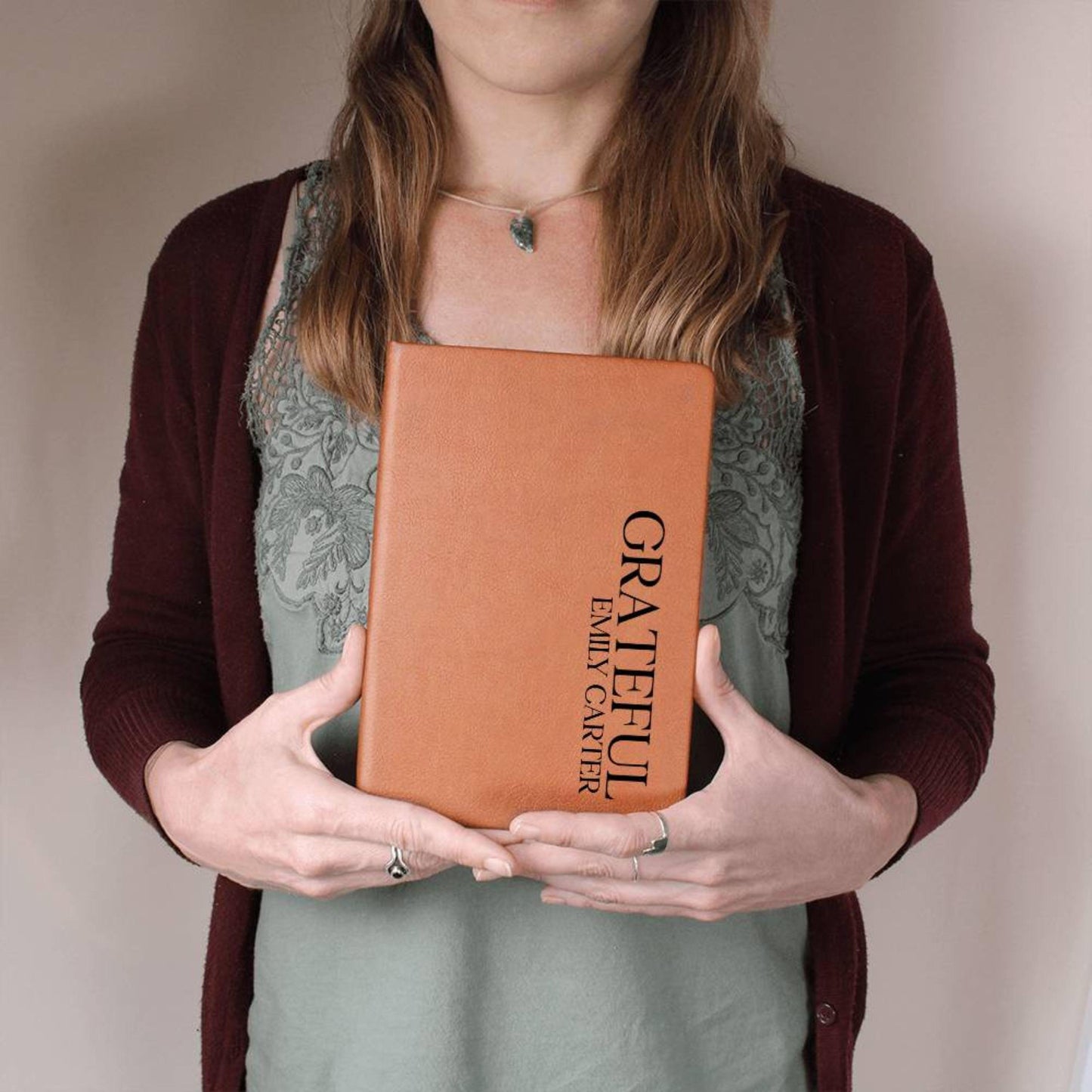 Personalized Gratitude Journal For Women, Leather Gratitude Diary, Grateful Journal For Women, Gratitude Journal For Teens Mindfulness Gift