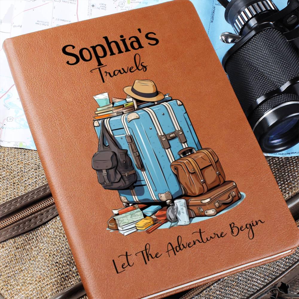 Personalized Leather Travel Journal, Travel Diary, Travel Gift For Her/Him, Travel Notebook, Traveling Journal, Travel Gift, Leather Journal