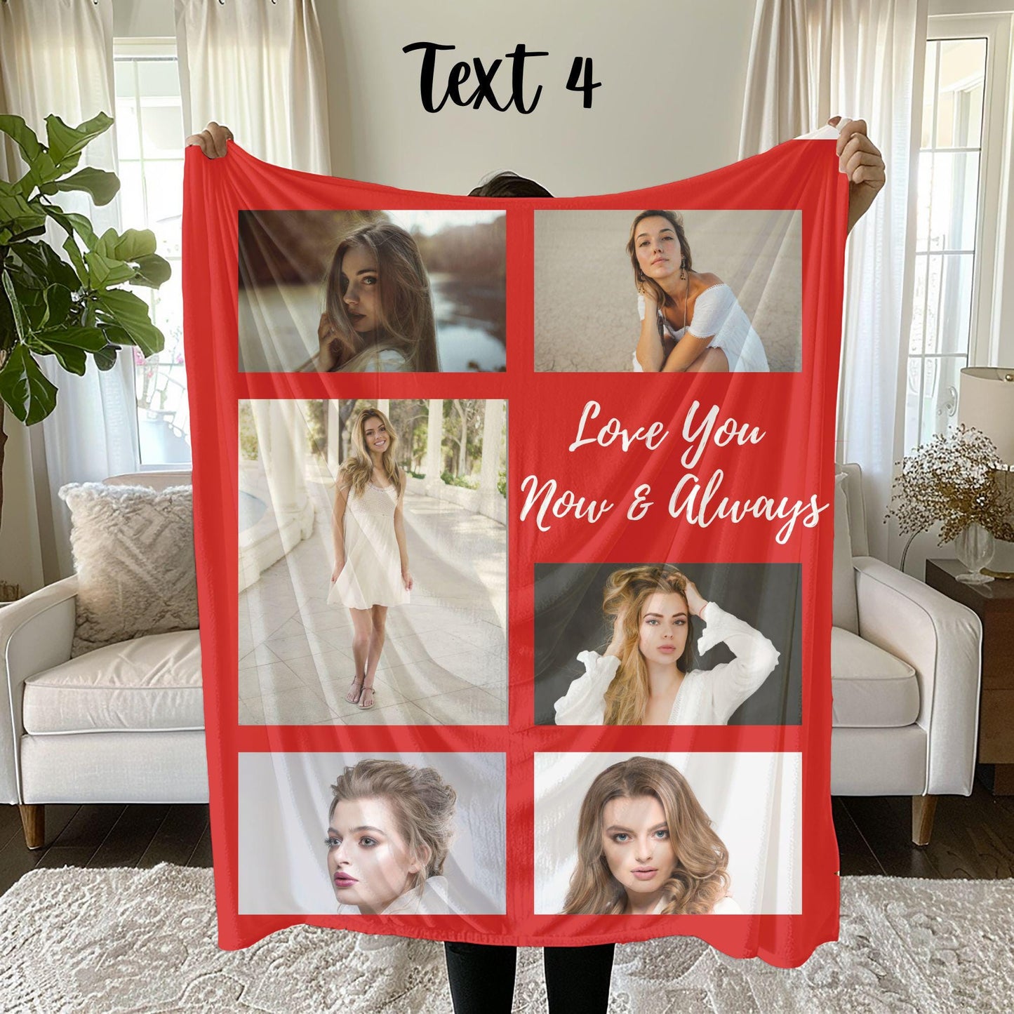 Best Girlfriend Ever Photo Blanket Custom Photos Blanket Collage Valentine Gift For Girlfriend Picture Blanket With Text Girlfriend Gift