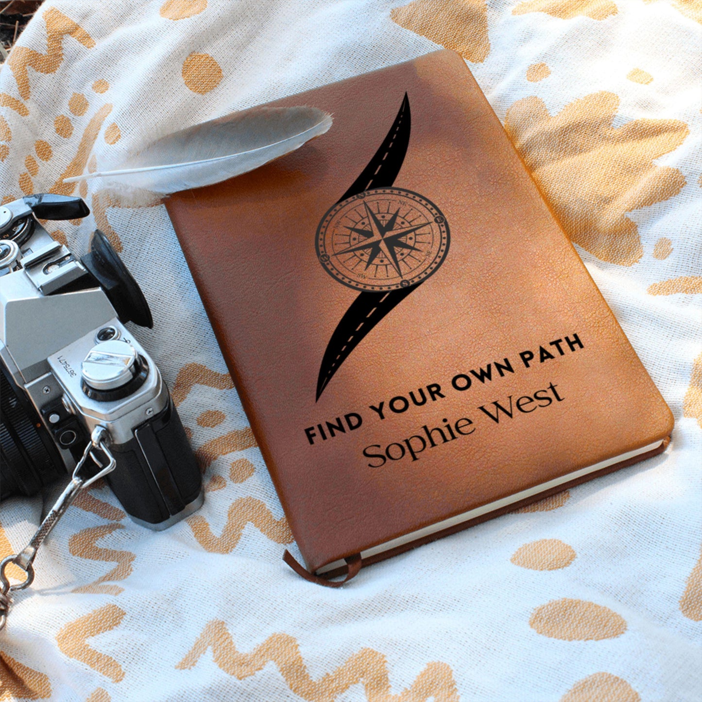 Personalized Leather Travel Journal – Solo Road Trip Planner, Travel Memory Notebook, Adventure Diary, Backpacker Gift, Van Life Logbook,