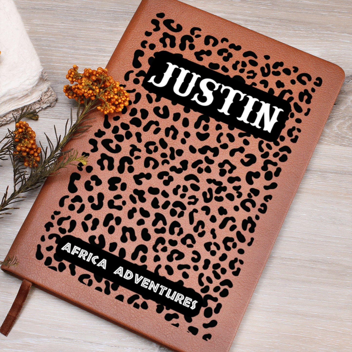 Personalized Africa Travel Journal A5 Leather Notebook Travel Memory Keepsake Custom Travel Diary Gift for Him Her Adventure Journal Gift