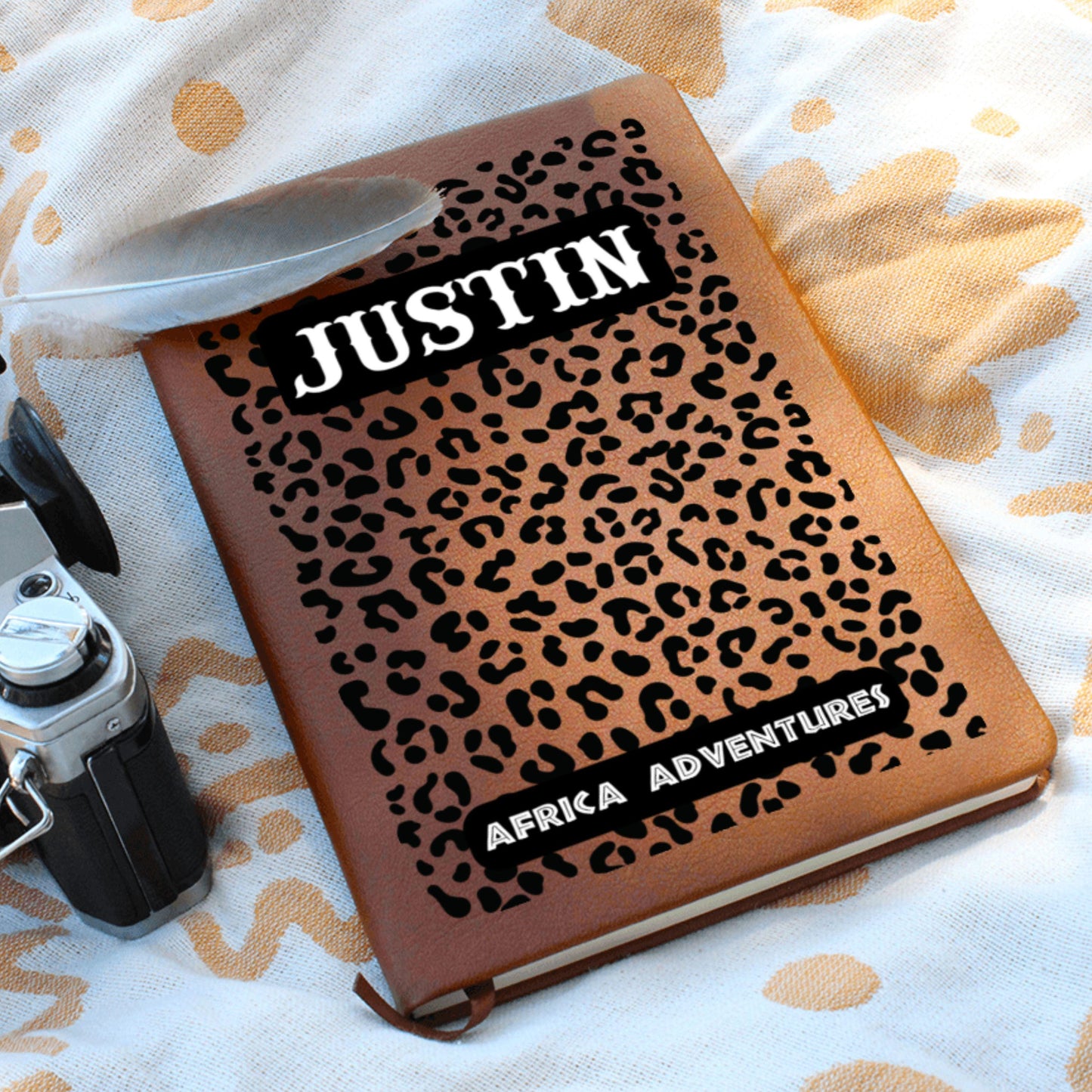 Personalized Africa Travel Journal A5 Leather Notebook Travel Memory Keepsake Custom Travel Diary Gift for Him Her Adventure Journal Gift
