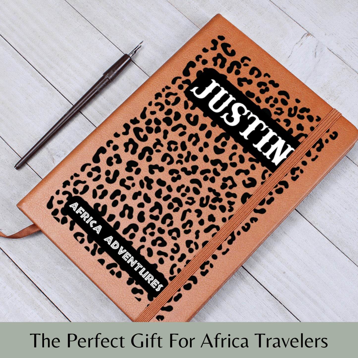 Personalized Africa Travel Journal A5 Leather Notebook Travel Memory Keepsake Custom Travel Diary Gift for Him Her Adventure Journal Gift