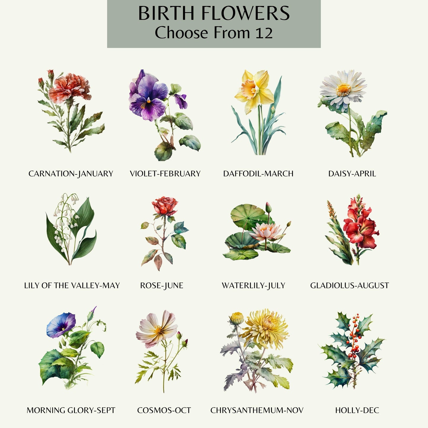 Birth Flower Personalized Journal For Mom Keepsake Book Gift - Vegan Leather Journal Birthday Gift Mom Journal Sentimental Gift Mom Legacy
