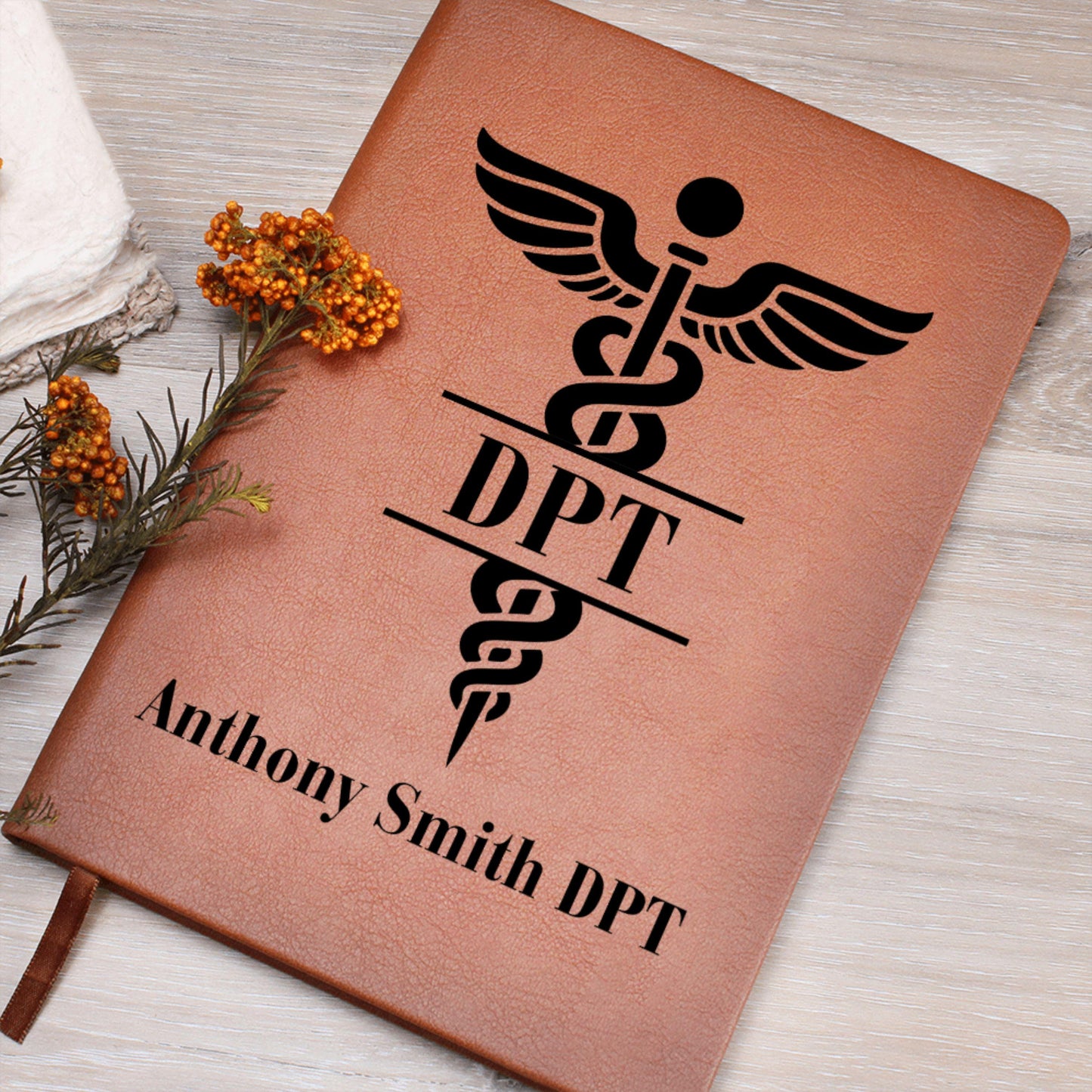 Personalized DPT Journal Custom Physical Therapist Gift Graduation DPT Student Notebook Doctor of Physical Therapy Custom PT Keepsake Book