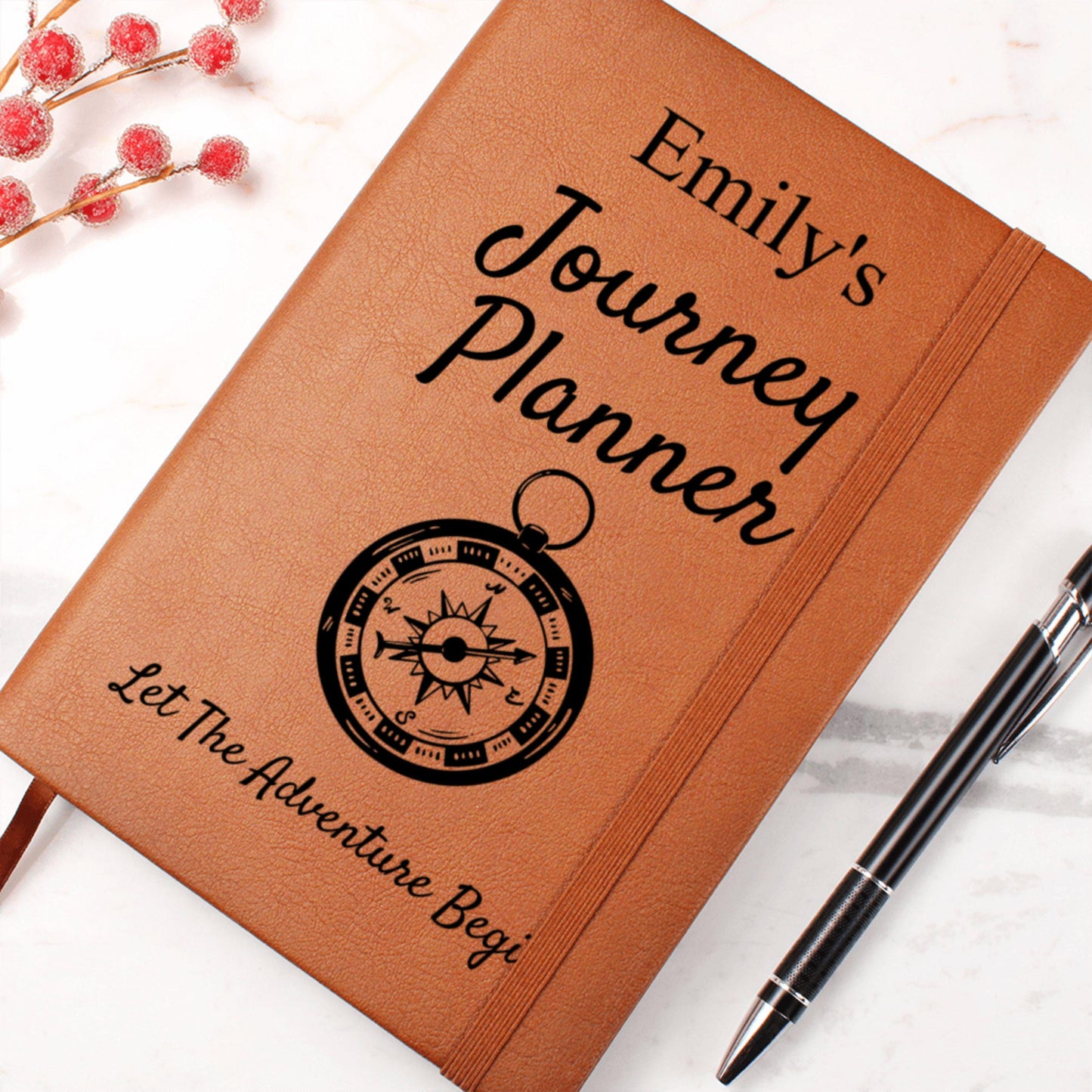 Personalized Leather Journey Planner Journal Custom Travel Notebook Life Adventure Log Book Travel Keepsake Gift for Her or Him Memory Book
