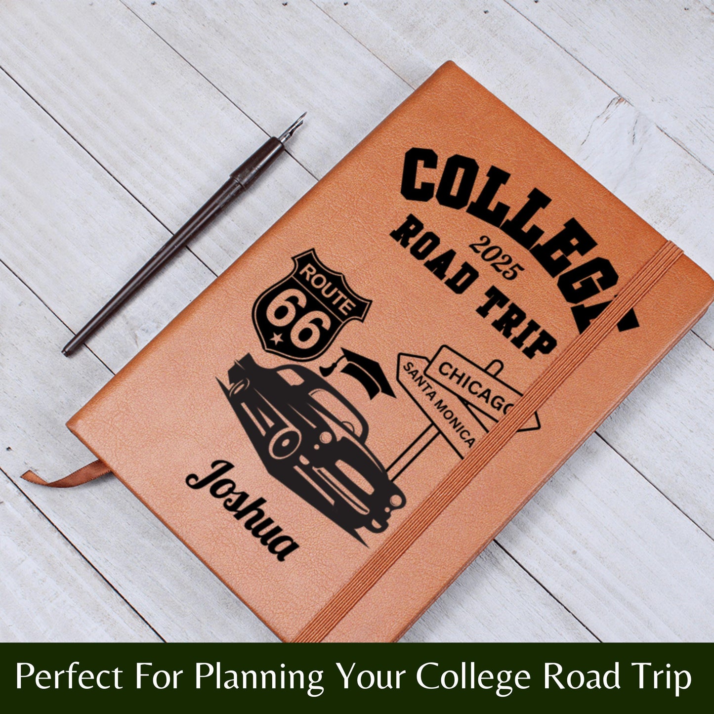 Custom College Road Trip Journal