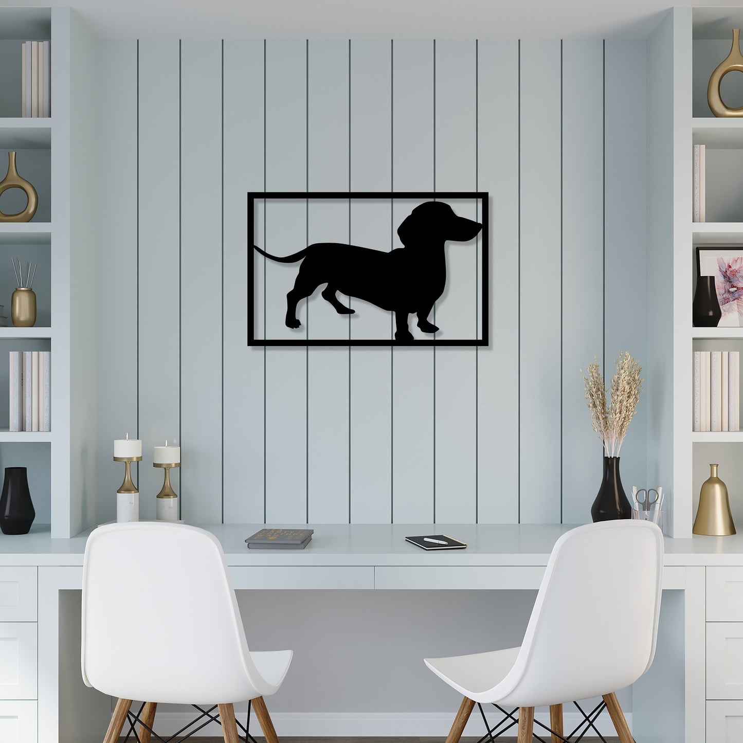 Dachshund Metal Wall Art Doxie Pet Owner Gift Dachshund Lover Gift Dog Garden Sign Outdoor Indoor Decor Wiener Dog Silhouette Dog Loss Gift