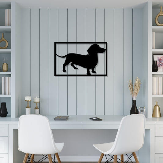 Dachshund Metal Wall Art Doxie Pet Owner Gift Dachshund Lover Gift Dog Garden Sign Outdoor Indoor Decor Wiener Dog Silhouette Dog Loss Gift