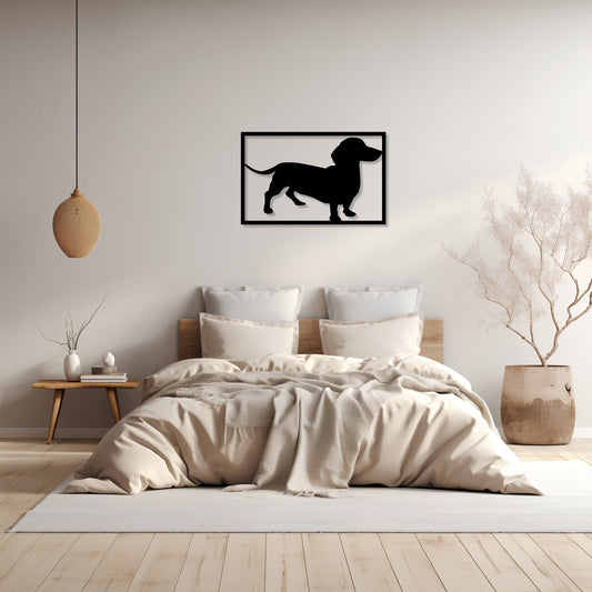 Dachshund Metal Wall Art Doxie Pet Owner Gift Dachshund Lover Gift Dog Garden Sign Outdoor Indoor Decor Wiener Dog Silhouette Dog Loss Gift