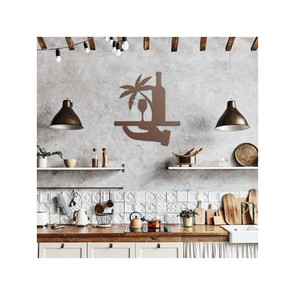 Cocktail Metal Wall Art Bar Kitchen Home Decor Man Cave Alcohol Drink Sign Bartender Gift Plaque Bar Theme Sign Rum Lover Gift Whiskey Decor