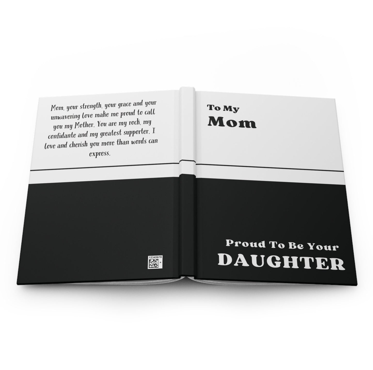 To My Mom Proud To Be Your Daughter Notebook Gift- Personalized Mothers Day Gifts- Mom Gift- Birthday Gift For Mom- Custom Gift For Mom