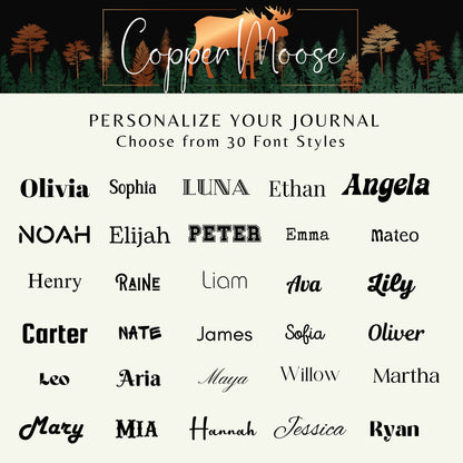Personalized Travel Journal- Teen Travel Journal, A5 Leather Journal Notebook, My Travel Journal Memory Keepsake Journal For Her/Him Camping