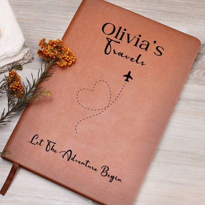 Personalized Leather Travel Journal, Travel Gift For Her/Him, Travel Notebook, Traveling Journal, Travel Gift, Leather Journal, Travel Diary