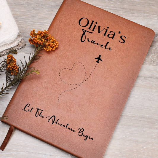Personalized Leather Travel Journal, Travel Gift For Her/Him, Travel Notebook, Traveling Journal, Travel Gift, Leather Journal, Travel Diary