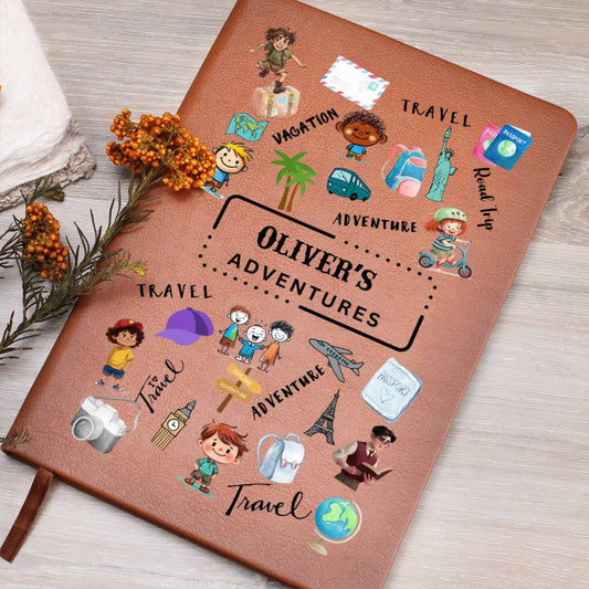 Kids Travel Journal For Boys | Travel Journal For Kids | Personalized Travel Journal | Vacation Journal for Kids | Kids Journal Camping Gift