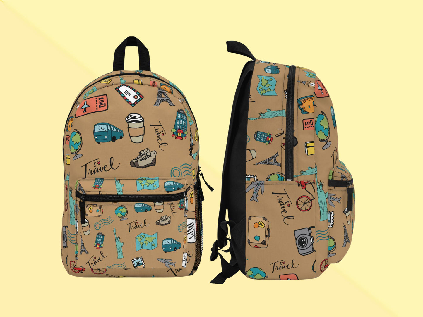 Teen Travel Backpack- Daypack for Traveling, School, Camping, Waterproof Travel Rucksack 17 Inch, Kids Backpack, Laptop Carry on Backpack