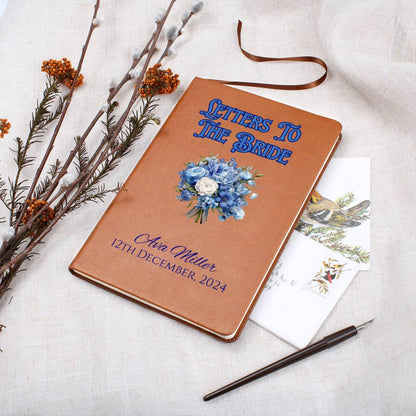 Something Blue Personalized Letters to the Bride Book Bridal Shower Gift Bridal Party Gift Bride Keepsake Wedding Gift Bride To Be Gift
