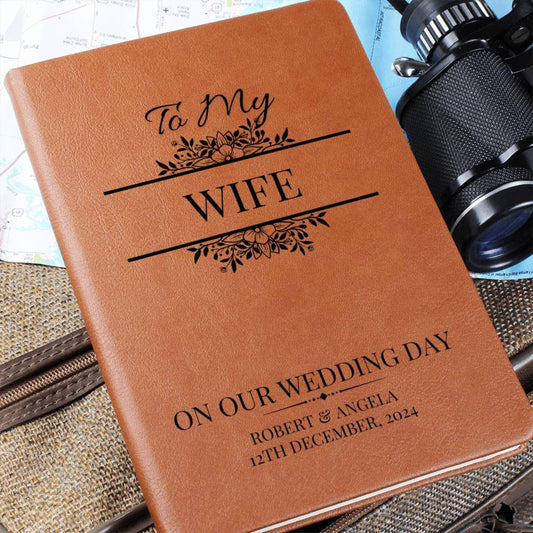 Personalized Wedding Vow Book Leather - His Vows Journal, To My Wife Notebook,  Custom Vow Books Wedding Personalized Vows Gift His Vow Book