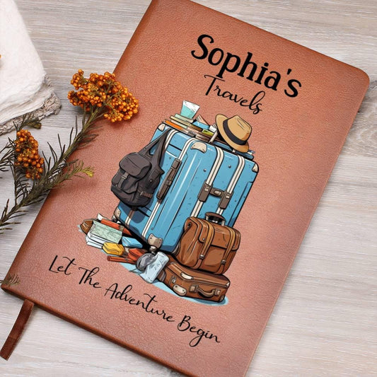 Personalized Leather Travel Journal, Travel Diary, Travel Gift For Her/Him, Travel Notebook, Traveling Journal, Travel Gift, Leather Journal