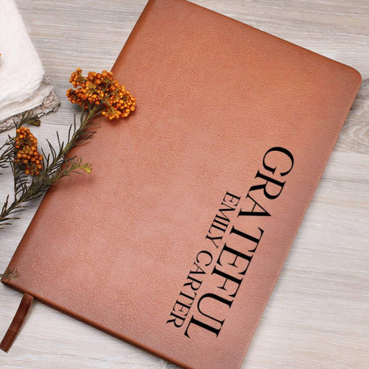 Personalized Gratitude Journal For Women, Leather Gratitude Diary, Grateful Journal For Women, Gratitude Journal For Teens Mindfulness Gift