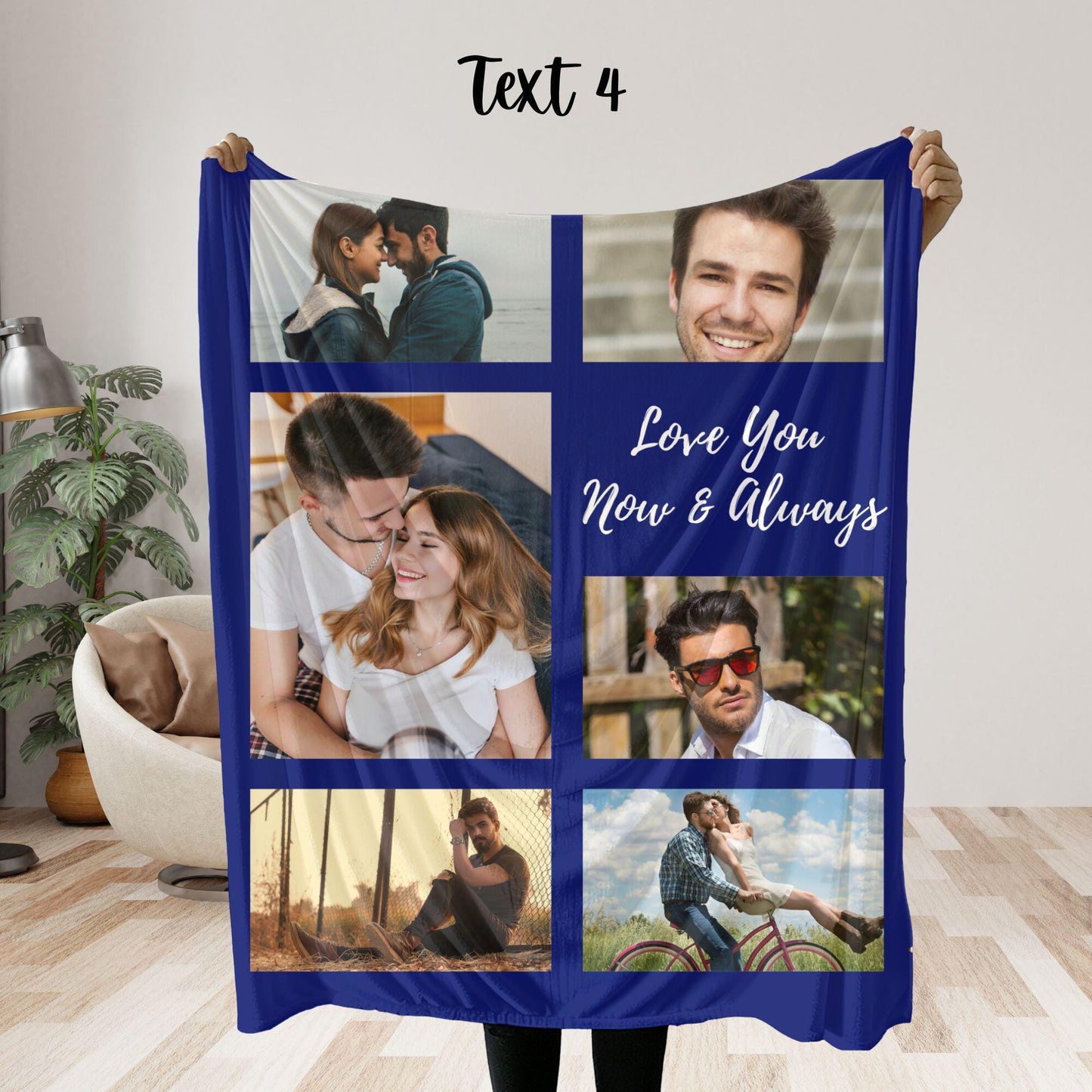 Custom Photo Blanket Gift For Husband Picture Blanket Collage Personalized Gifts For Him Valentines Throw Blanket Custom Picture Blanket