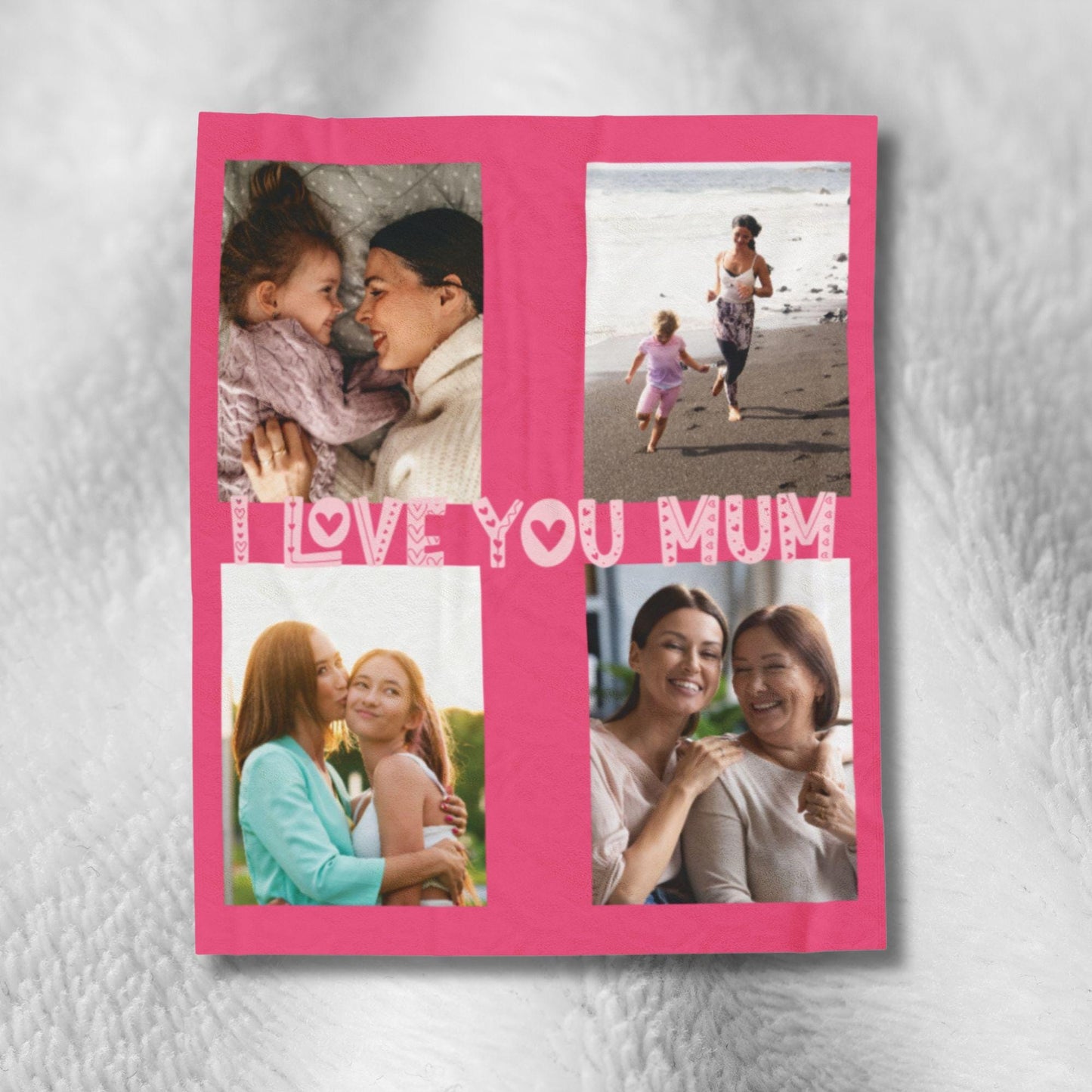 Custom Photo Blanket Collage, Picture Blanket With Text Mothers Day Gift Photo Blanket Keepsake Blanket Custom Gifts Photo Gift For Mom