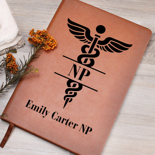 Personalized Nurse Practitioner Journal Custom NP Gift Medical Notebook New NP Nurse Gift Nurse Appreciation Gift Nursing School Graduation