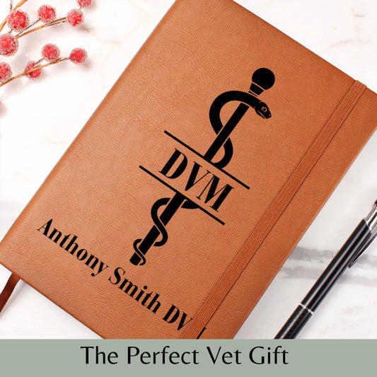 Personalized DVM Journal Custom Vet Gift Veterinary Graduation Gift Veterinarian Notebook Animal Doctor Gift Idea Veterinary School Keepsake
