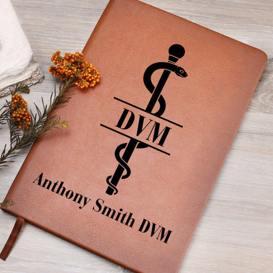 Personalized DVM Journal Custom Vet Gift Veterinary Graduation Gift Veterinarian Notebook Animal Doctor Gift Idea Veterinary School Keepsake