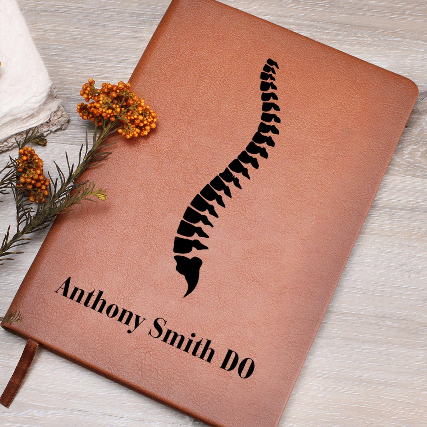 DO Journal Personalized Gift, Custom Name Doctor Notebook, Osteopathic Medical Student Graduation Gift, White Coat Ceremony Keepsake