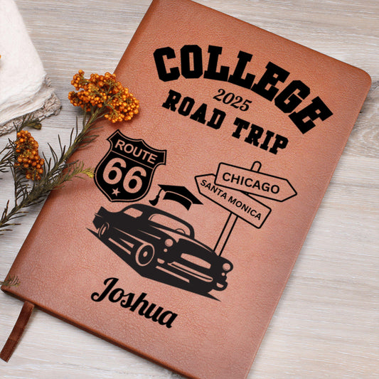 Custom College Road Trip Journal