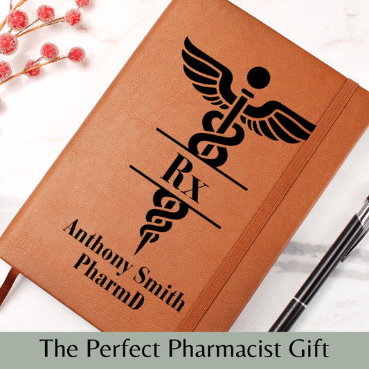 Pharmacist Gift Personalized Rx Journal Custom Pharmacy School Graduation Gift Pharmacology Notebook Pharmacy Student Keepsake Pharmacy Tech