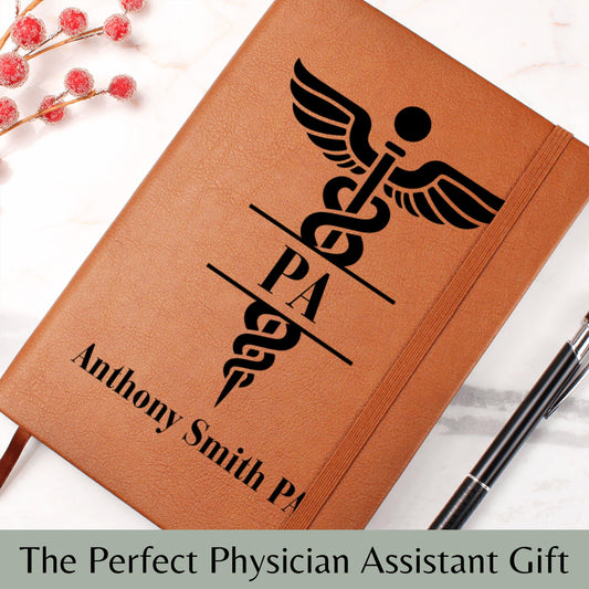 PA Gift Personalized Physician Assistant Journal Custom Graduation Gift PA School Notebook Future PA Present White Coat Ceremony Keepsake