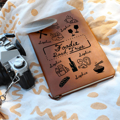 Foodie Road Trip Journal Food Journal Road Trip Diary Travel Notebook Custom Chef Gift for Food Lover Culinary Memory Book Adventure Log